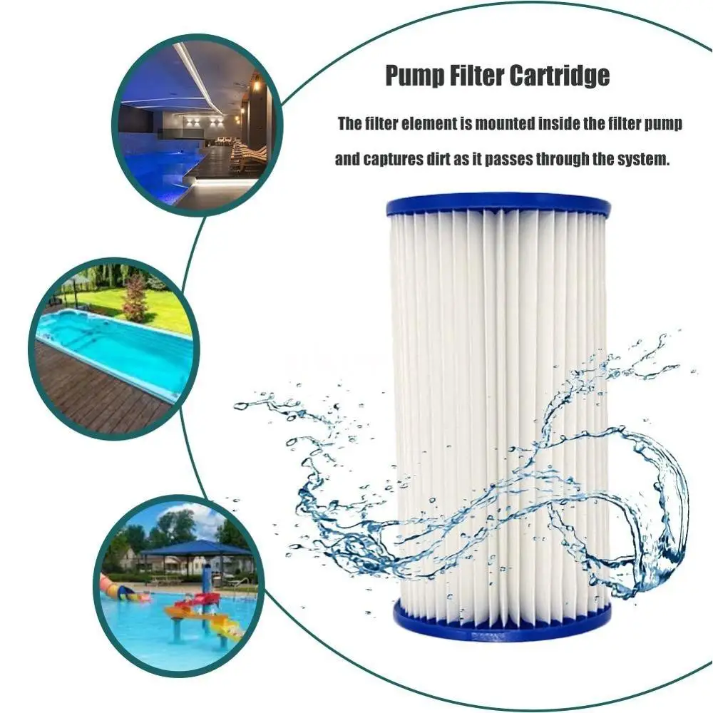 

Reusable Practical Swimming Pool Filter Intex Type A (29000) Filter Cartridge Size A Replacement Filter Strainer accessories
