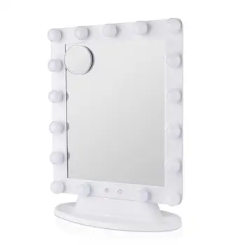 

LED Makeup Mirror Large Smart Touch Cosmetic Mirror With Dimmable Bulbs Smart Touch High Quality Quick Delivery Beautiful Mirror
