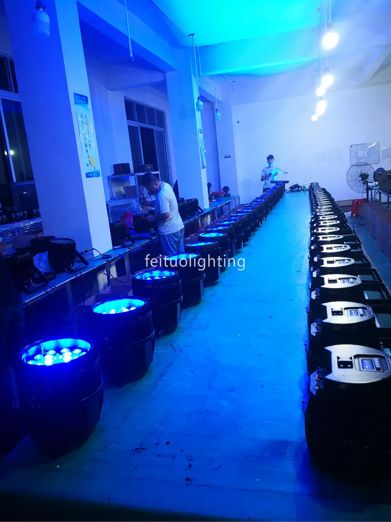E-12x/lot with case Led par zoom 24x18w RGBWA+UV zoom led par 64 IP65 outdoor for stage studio christmas light