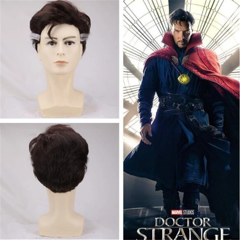 Marvel фильм Доктор Стрэндж периферийный парик Хэллоуин маскарад Вечерние сцены косплей реквизит аксессуары модный парик
