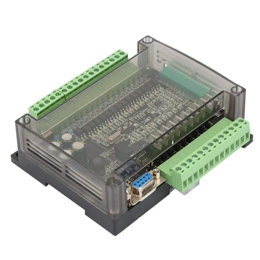 PLC промышленная плата управления 24 В 24MT PLC контрольный Лер 6 аналоговый вход 32 бит MCU 14 вход 10 транзисторная Выходная плата