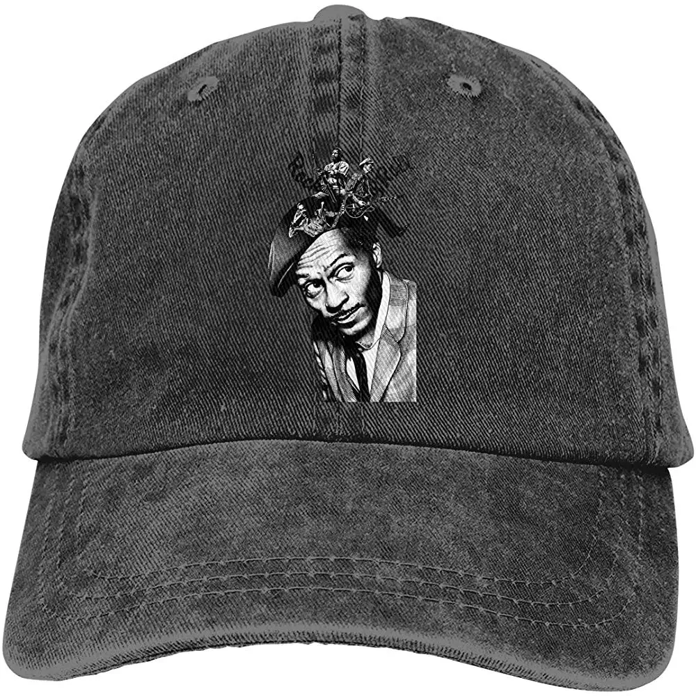 BudSoto Чак Берри унисекс классический стиль бейсболка Регулируемая Твердые папа шляпа для женщин мужчин черный