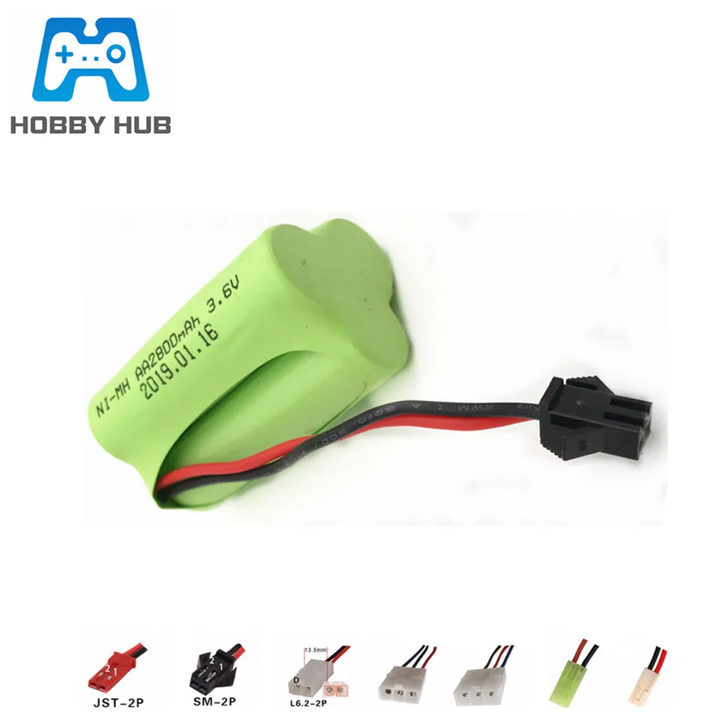 

3.6v Battery 2800mah Ni-mh Batteries 3.6v Nimh Battery Pilas 3.6v Recargables Battery Pack For Rc Car Toy Tools Model AA Battery