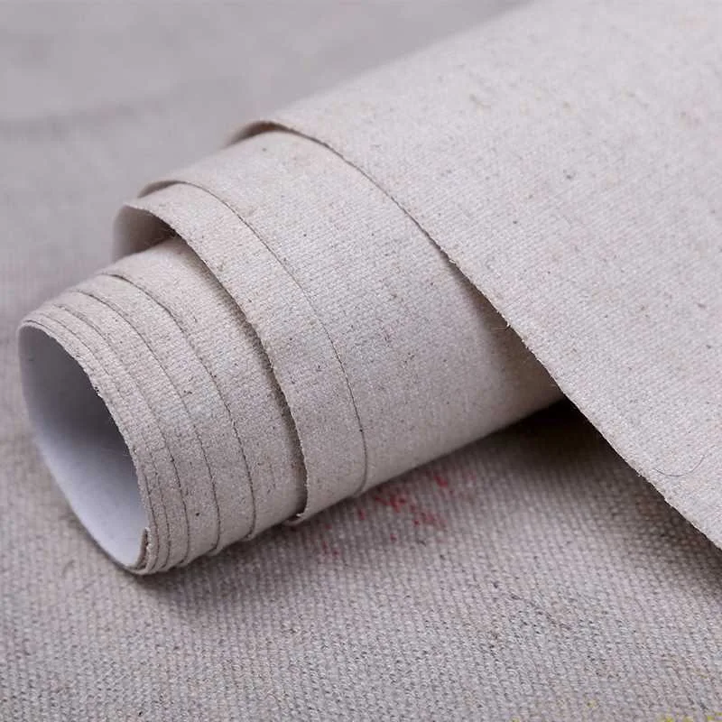 Preise Leinen Mischung Grundiert Leere Leinwand Für Hohe Qualität Schicht Öl Malerei Leinwand Wasserdicht Leinen Kunst Liefert Für Künstler 5M eine Rolle