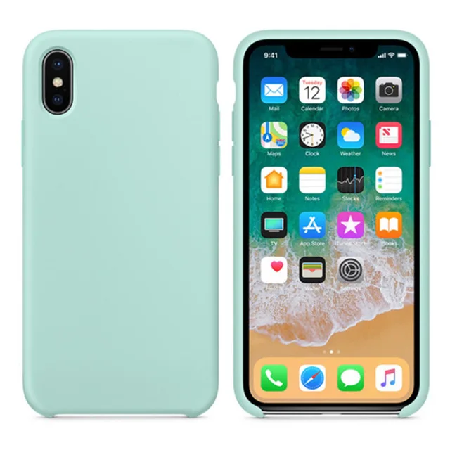 Роскошный силиконовый чехол для iPhone 11 Pro Max X XR XS Max 6 6s 7 8 Plus, задняя крышка с логотипом, чехол для телефона - Цвет: color21