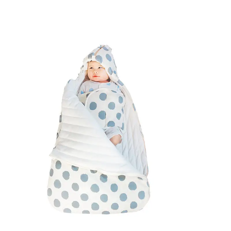 Детский весенне-осенний конверт для новорожденного хлопок цветная сумка снаружи сумка для ребенка двухсторонняя молния держать живот теплый мешок комбинезон