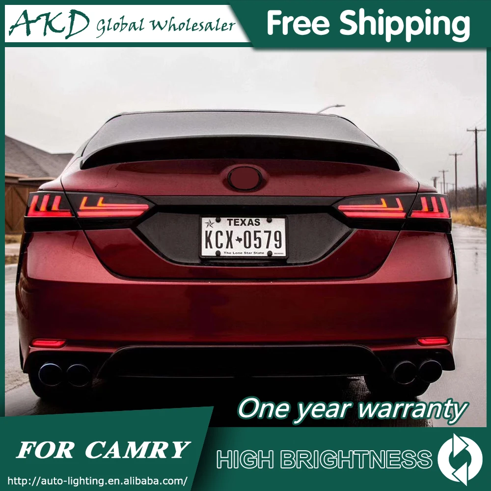 Задний фонарь для автомобиля Toyota Camry- светодиодная сигнальная лампа Противотуманные фары DRL дневные ходовые огни тюнинг автомобильные аксессуары