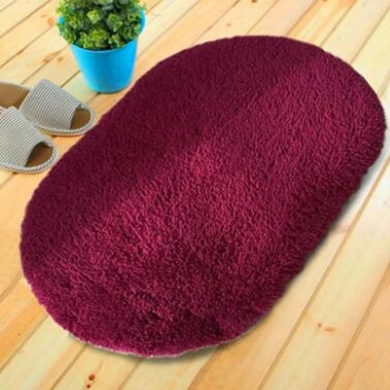 BY Water Absorption Shaggy Rug Bath Rug Soft Memory Foam Bathroom Mats Non-slip Carpet Pad Shower Mat Toilet Accessories Products - Цвет: BY