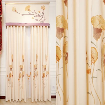

European highend imitation cashmere curtains are used in the bedroom living room High-quality customized curtains are guaranteed