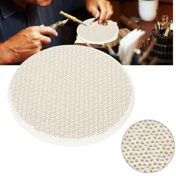 

Round Heat Resistant Honeycomb Board Jewelry Making Soldering Welding Block Firebrick Heat Proof Mat Jewelry Processing Tool