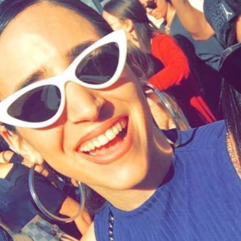 Kobietce Retro Okulary trójkątne przeciwsłoneczne Cat Eye Hip-hop krótkowzroczność 7 Kobietce Retro Okulary przeciwsłoneczne Cat Eye Hip-hop Trójkąt Krótkowzroczność 4