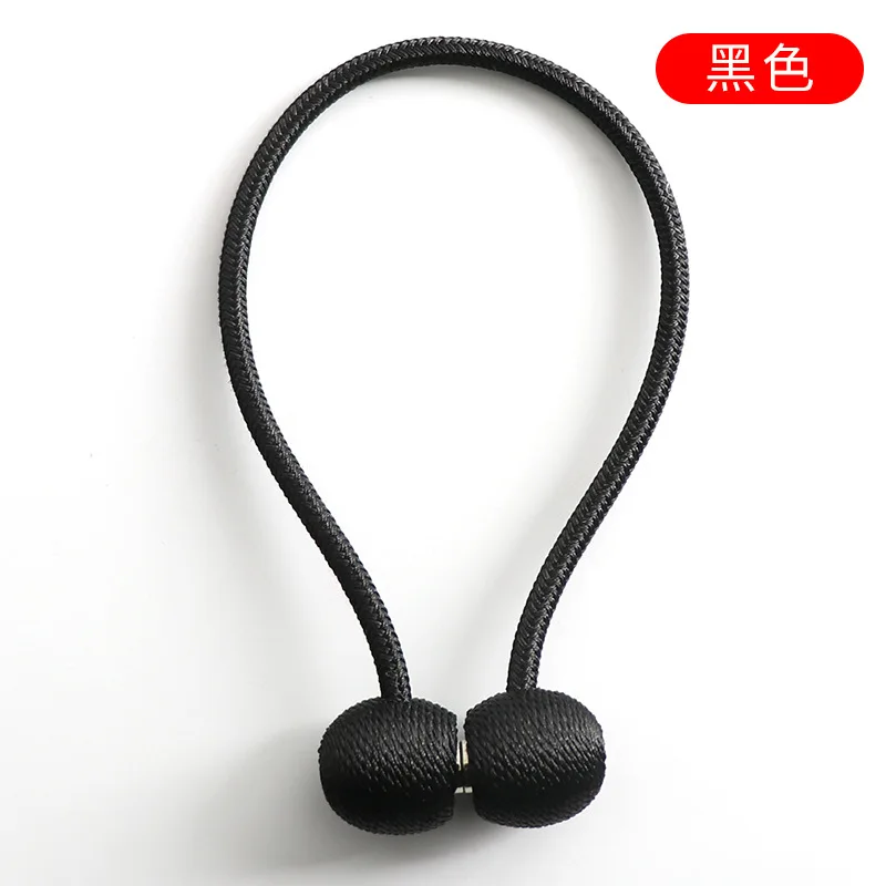 1PCS Black 1 шт. магнитные Перламутровые Шарики для занавесок подхваты для галстука сзади Holdbacks пряжки зажимы аксессуары карнизы аксессуары - Цвет: 1PCS Black