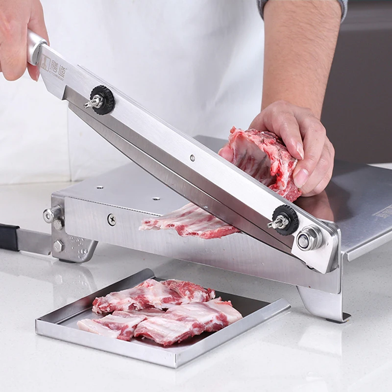 Slicer Commercial Manual Bone Cutter Bone Cutting Machine Dual Blades Home  Chickens Duck Fish Medicinal Herbs Hay Cutter Meat Grinders AliExpress