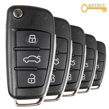 

KEYECU 5PCS/Lot XHORSE English Version X003 for Audi A6L Q7 Type Wire Universal Remote Key - 3 Button - for VVDI Key Tool, VVDI2