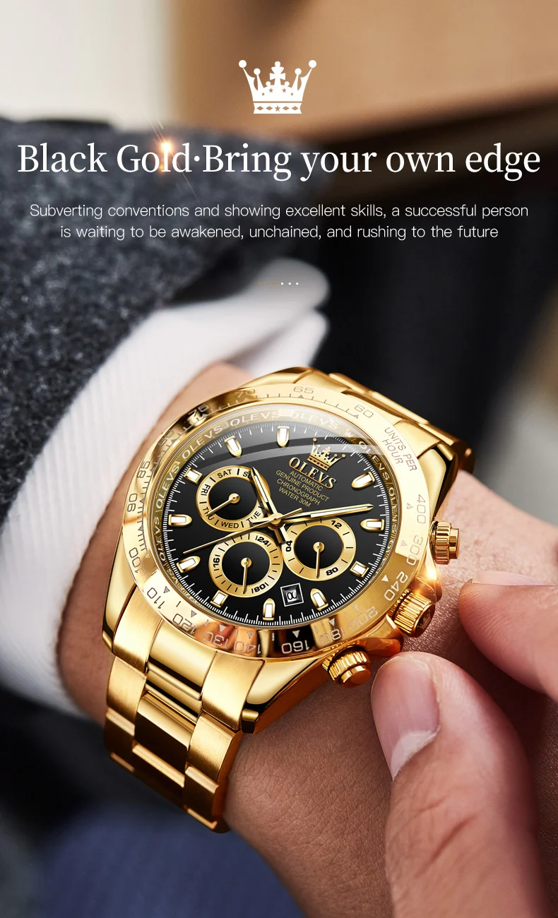 OLEVS 6638 Men’s Automatic Mechanical Watch description image