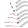 Clip table lamp hose Dia6/8/10/12/16mm spotlight gooseneck tube can be twisted universal tube lathe work lamp serpentine tube 4