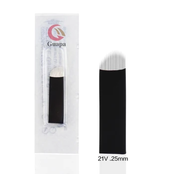 21V Shape Flex Microblading Needle Eyeliner Tattoo Needles 21pins for Tattoo Lamina Tebori Flex Blades V