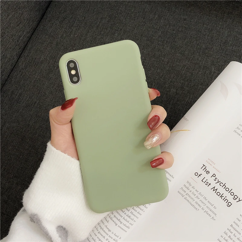 Однотонный силиконовый чехол Gimfun для Iphone 11 Pro Max X Xs Xr 6 7 8Plus мягкий накладка