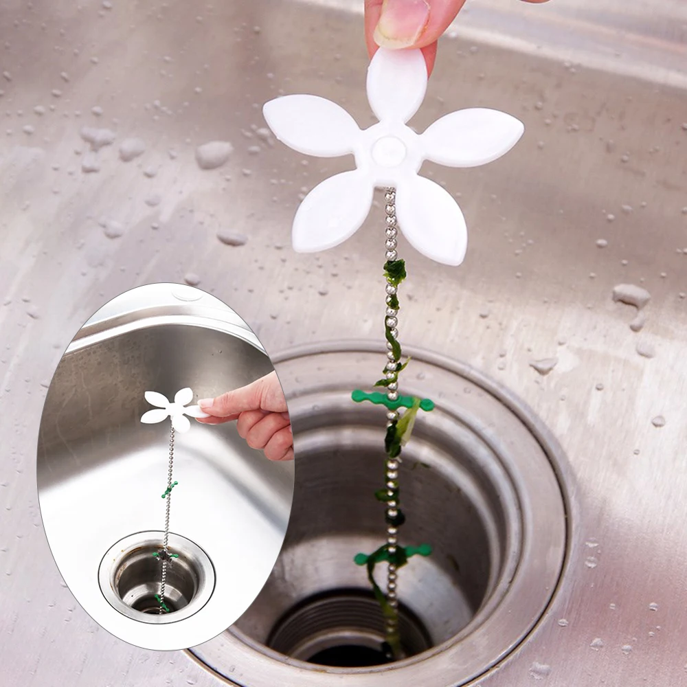 Cuarto de baño del alcantarillado filtro desagüe limpiadores fregadero Filtro de drenaje colador cocina cepillo para limpieza de alcantarilla Anti obstrucción cepillo herramienta