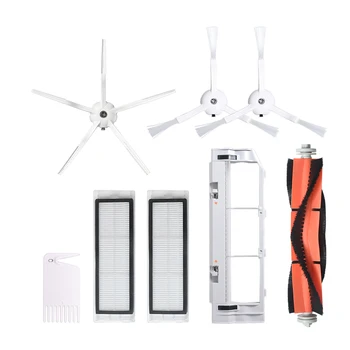 

3 Side Brush + 1 Roller Brush + 2 Filter Net +1 Filter Net Box for Xiaomi S6 S5 E35 E2 Robot Vacuum Cleaner Replacement Parts Ac