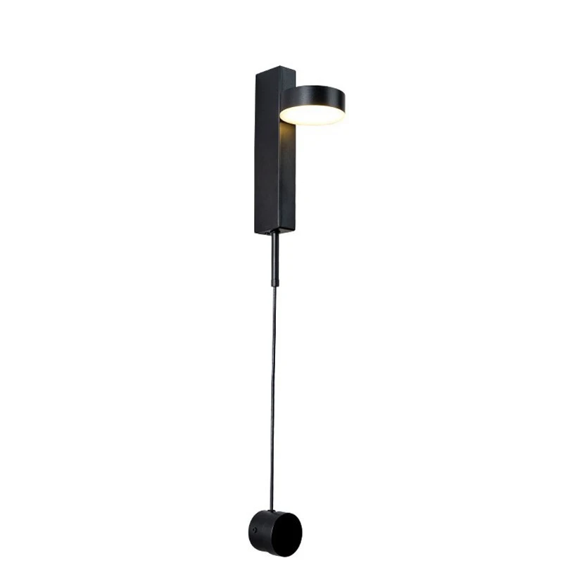 

LED Wall Light with Switch Dimmable Modern Wall Lamp Nordic Adjustable Angle Bedroom Bedside Wall Lamp Reading Light Warm White