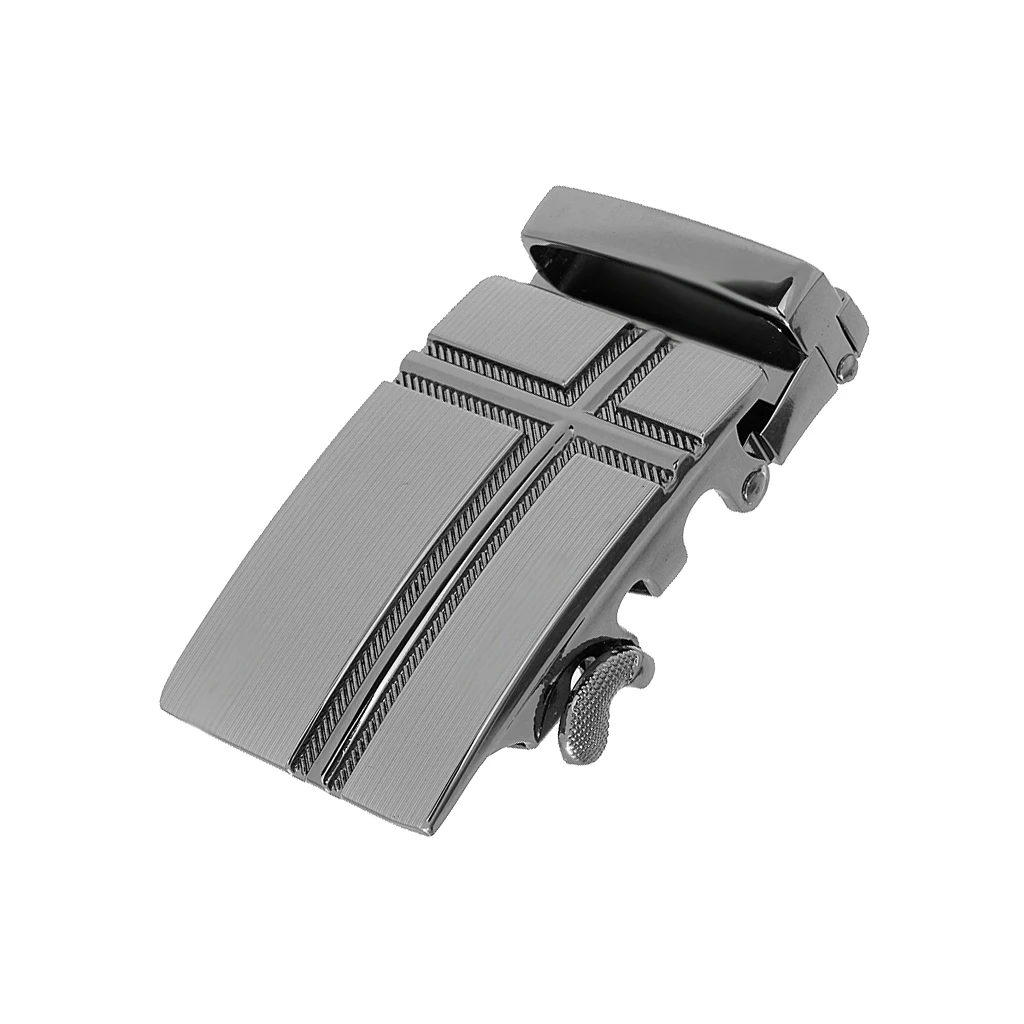 MENS METAL RATCHET BELT BUCKLE AUTOMATIC BUCKLE FOR MENS Genuine Leather BELT
