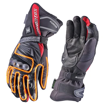

Motorcycle Gloves Waterproof Heated Guantes Moto Touch Screen Autumn Winter Battery Powered Motorbike Racing Riding Gloves Men