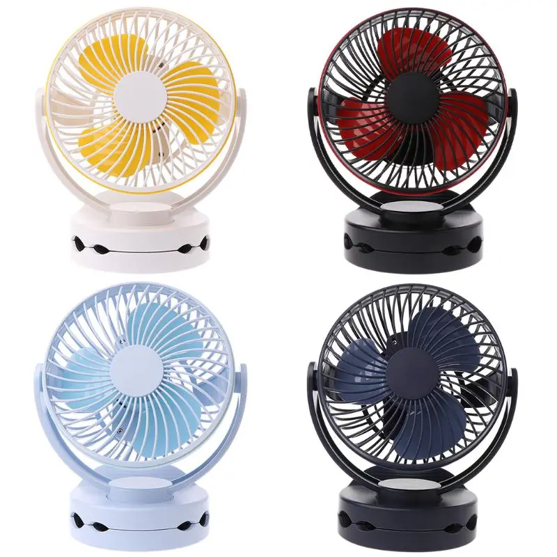 

New Mini Portable USB Charging Fan Rotating Silent Clip Fan Cooler for School Student Dormitory Desktop Supplies Home Appliances