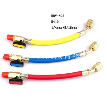 

3pcs R134a R410a Manifold Gauge Set A/C Air Condition Refrigeration Charging Hoses 800PSI 1/4" 5/16" SAE Female 19cm Length