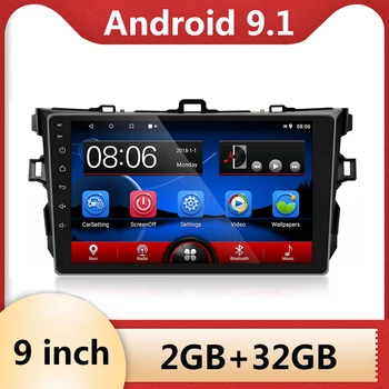

9" 2Din Android 9.1 Car Radio Multimedia GPS Video Player For Toyota Corolla E140/150 2007-2011 2014-2016 2 din DVD Head Unit