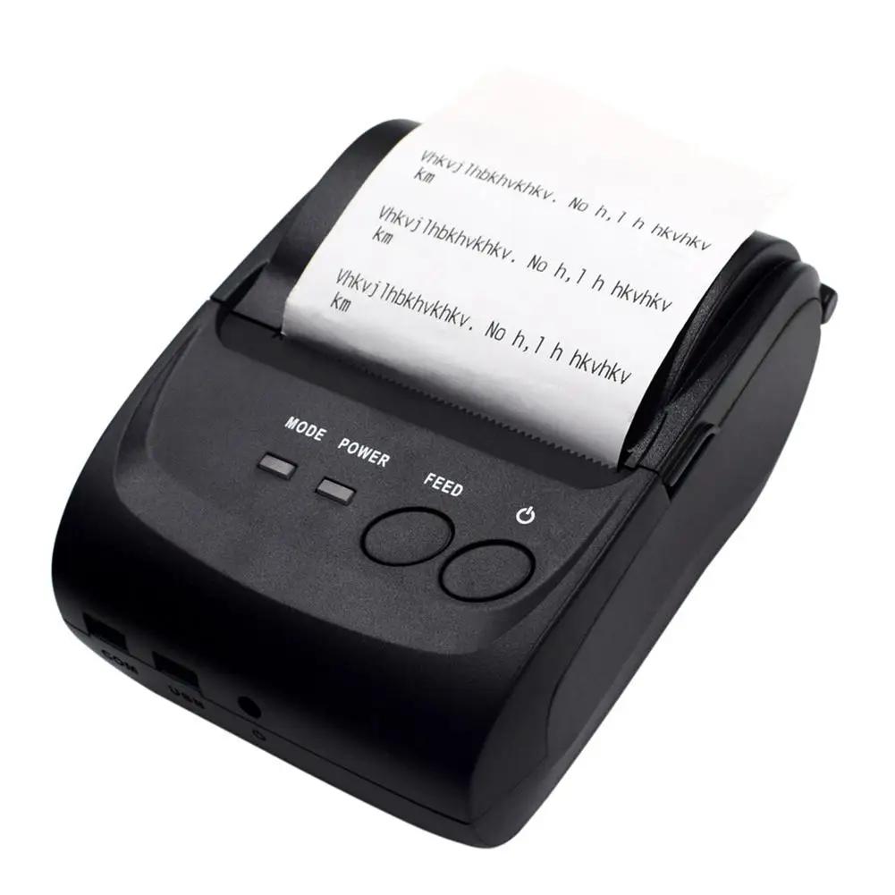 

Palm Size 58mm POS-5802DD Mini Portable Bluetooth Thermal Receipt Printing Machine Printer Android iOS Phone Printer