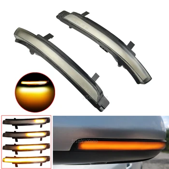 

For Skoda Octavia MK2 1Z3 1Z5 MK2 3T4 3T5 2Pcs Car Dynamic LED Turn Signal Light Rearview Mirror Blinker Indicator