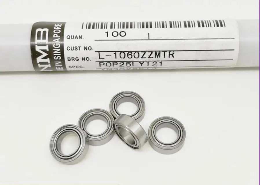 

NMB Minebea 20PCS MR106ZZ / L-1060ZZ deep groove ball bearings ABEC-5 6*10*3mm MR106ZZ bearing The high quality