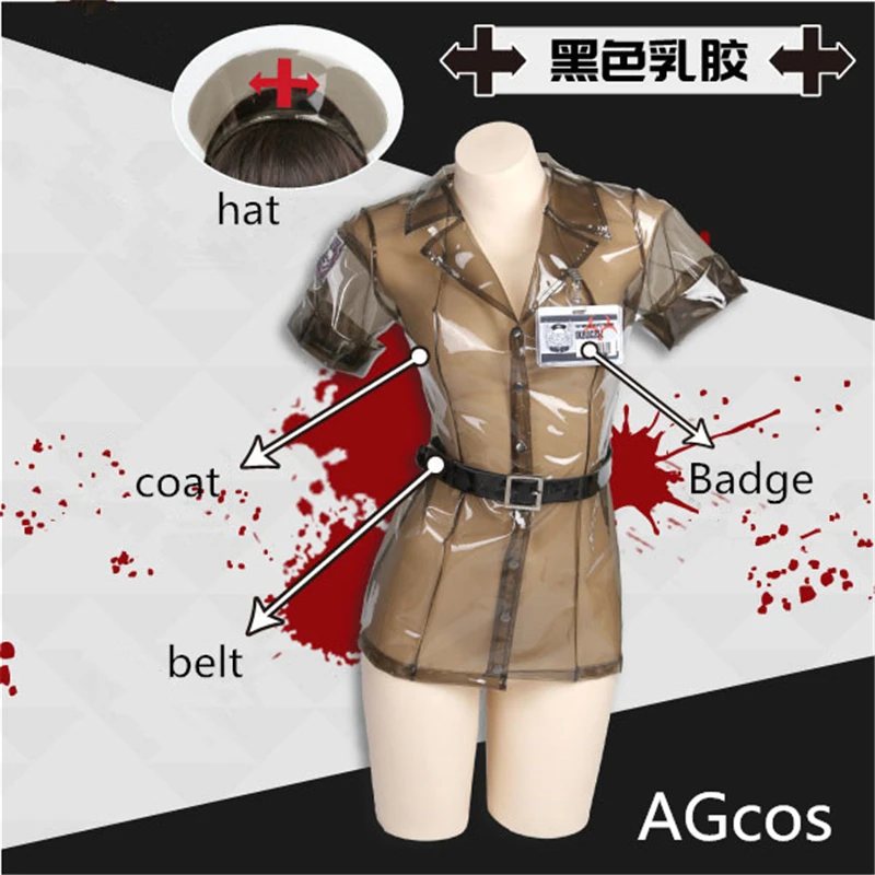 Прозрачный Женский костюм для косплея медсестры AGCOS оригинальный дизайн темной