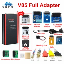 Iprog pro programador v85 adaptadores completos opcional adaptador de sonda pcf79xx rfid 4c substituir carprog/digiprog/tango immo quilometragem airbag