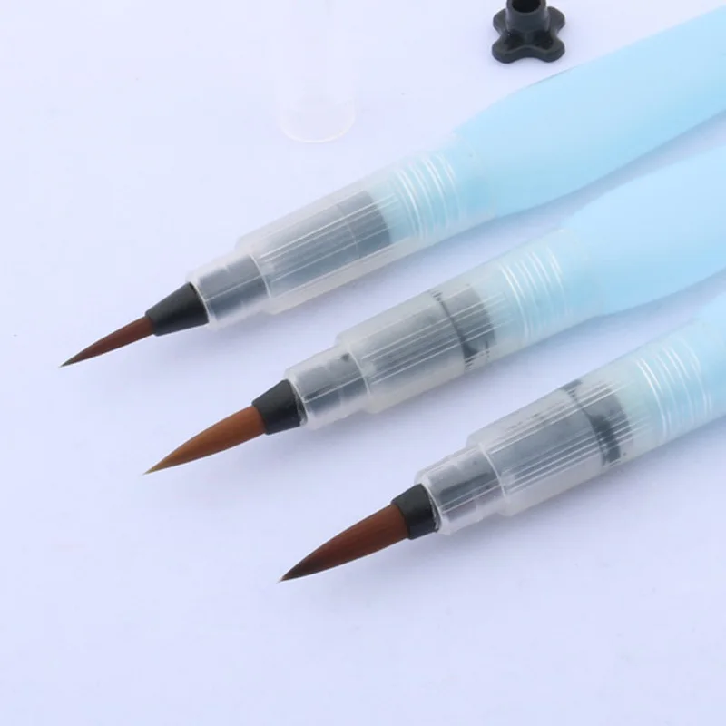 Paint Brush Water Color Brush Pencil Soft Watercolor dip Pen painting brushes For Beginner Painting Drawing Art Supplies 1set