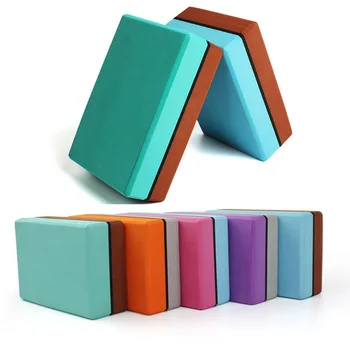 

Double Color Yoga Blocks EVA Foam Yoga Bricks Blocks Provides Stability Balance for Improve Strength and Deepen Pose Yoga Props