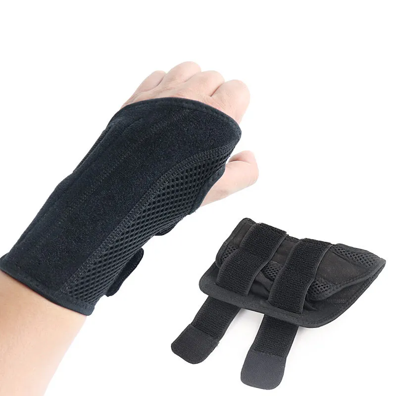 

Two-Way Pressure Stable Support Steel Plate Bracer Fracture Mouse Hand Sprain Bracer Breathable Adjustable Hand Guard