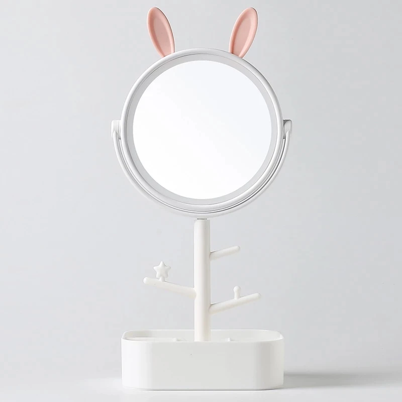 37919-4b2001.jpg kawaii pink bunny ear mirror led ring light