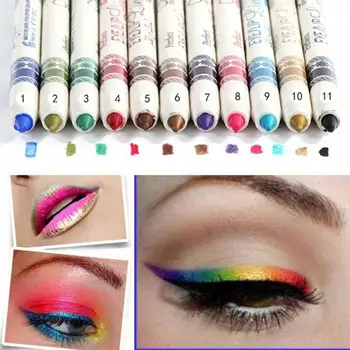 

12 Pcs Professional Cosmetic Makeup Eyeliner Eye / Lip Liner Glitter Pencil Set