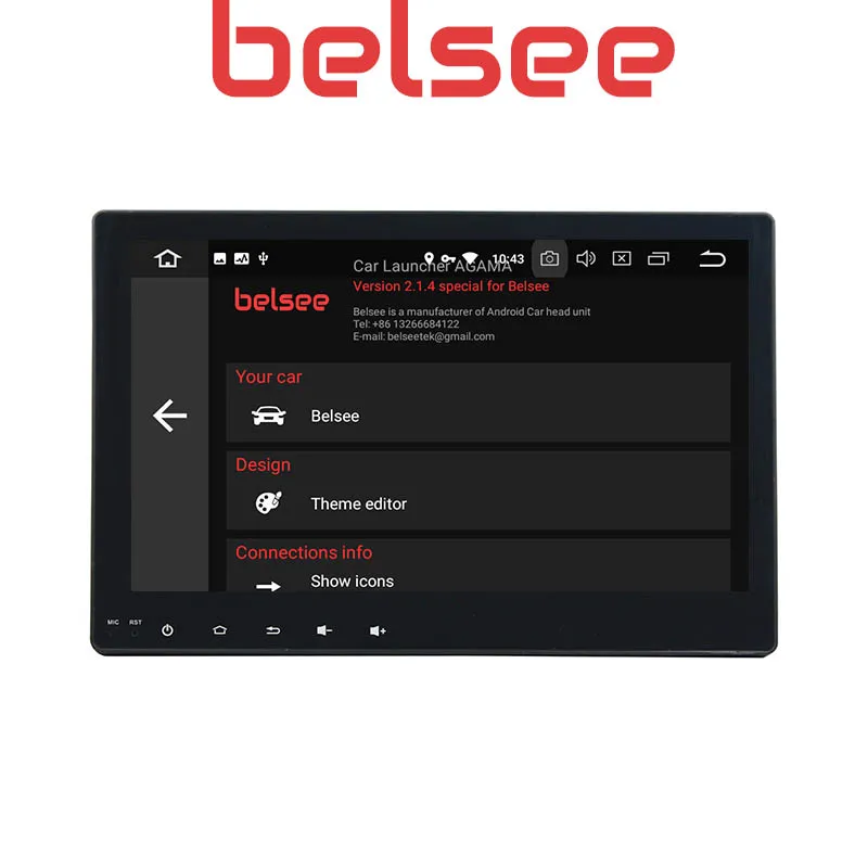 Belsee 10," сенсорный экран Android 9,0 4 Гб автомобильный радиоприемник головное устройство для Toyota Hilux gps Мультимедиа Навигация