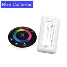 12 В 24 в RGB цвет круглая Сенсорная панель контроллер стеклянная панель диммер контроллер для светодиодный RGB полосы лампы