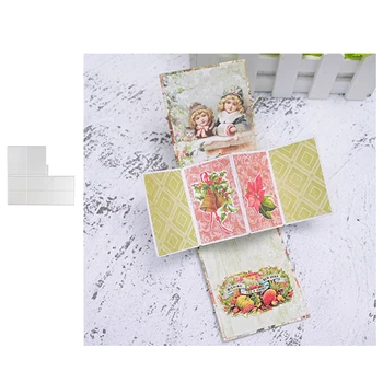

DiyArts 3D Foldable Christmas Decoration Card Cutting Die for diy Scrapbooking Photo Album Stencils for Decor Craft Knife Mould
