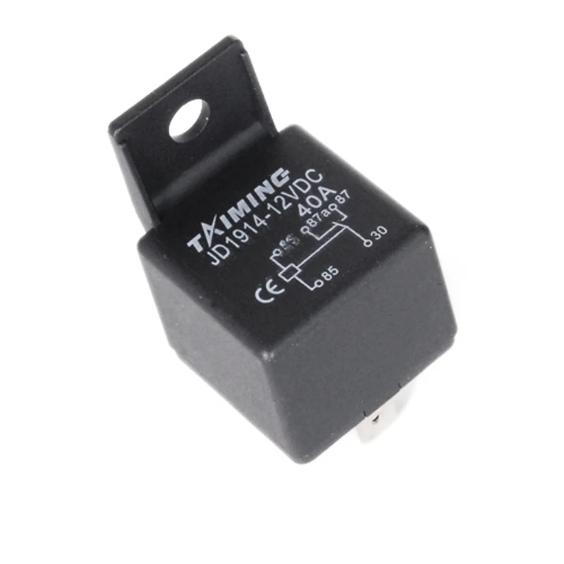 Black 5-pin 12V DC 40A Automotive Auto Power Relay JD1914-12VDC