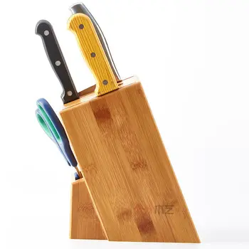 

Factory Direct Nan Bamboo Knife Holder Kitchen Supplies Solid Wood Knife Holder Put A Kitchen Knife Shelf Knife Rack Storage