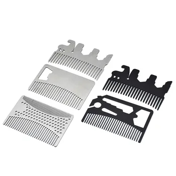 

10pcs Mini Men stainless steel beard comb Beard style Comb Moustache moulding Hairdressing combs G0331