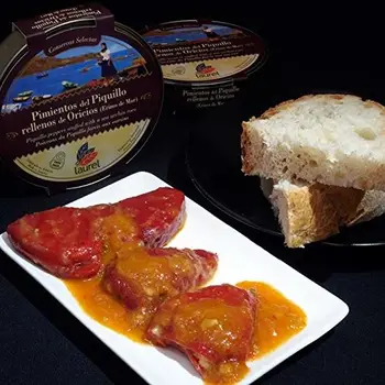 

Laurel - Pimientos del piquillo rellenos de oricios