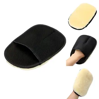 

Hot Car Microfiber Wool Truck Cleaning Washing Mitt Cloth Clean Brush Gloves Car Care