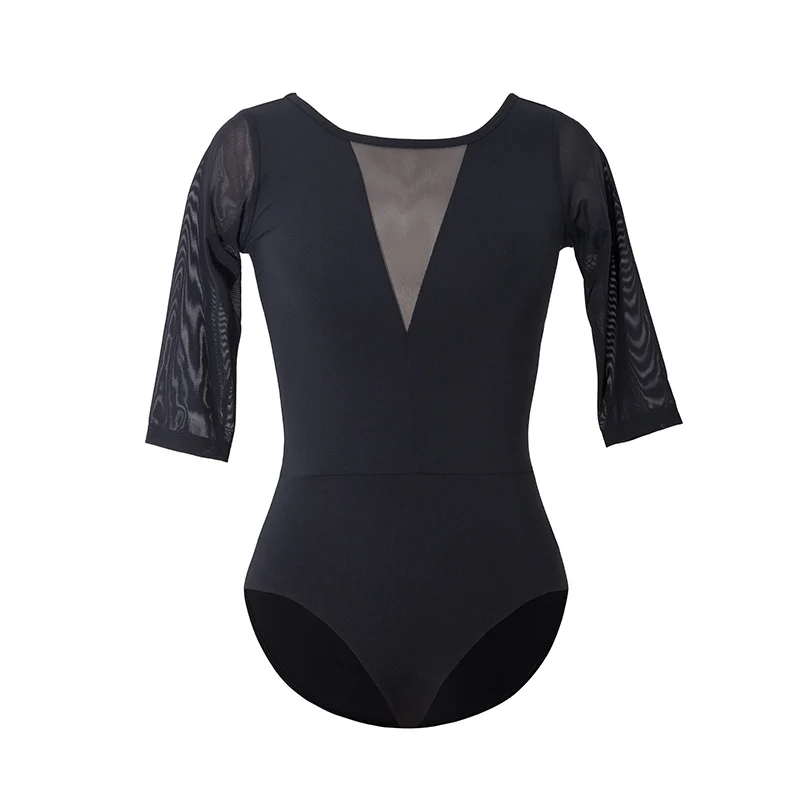 Elegant Ballerina Leotard With Mesh Arabesque Life