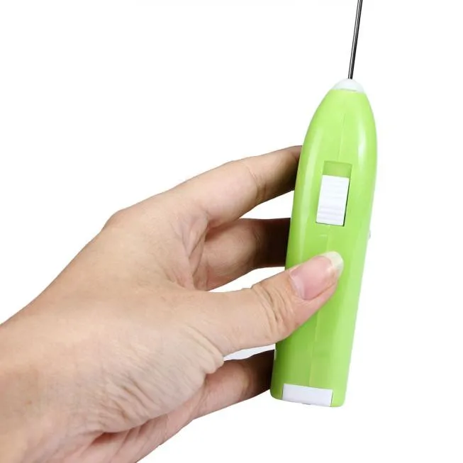 Electric Egg Beater Milk Drink Coffee Whisk Mixer Frother Foamer Mini Handle Stirrer Food Egg Kitchen Bakeware Cooking Tools NEW